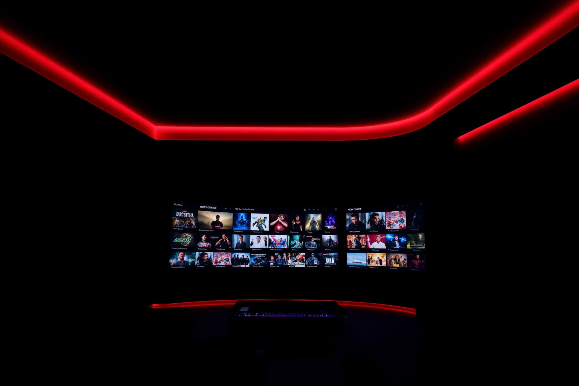 Live TV streaming in a cinematic home theater — sports, movies and series in 4K